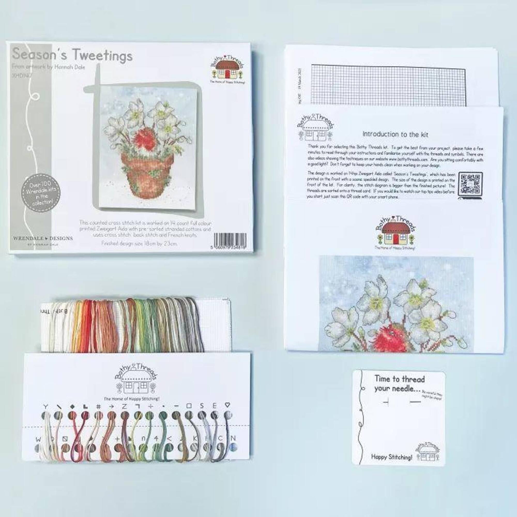 Bothy Threads Season's Tweetings Counted Cross Stitch Kit
